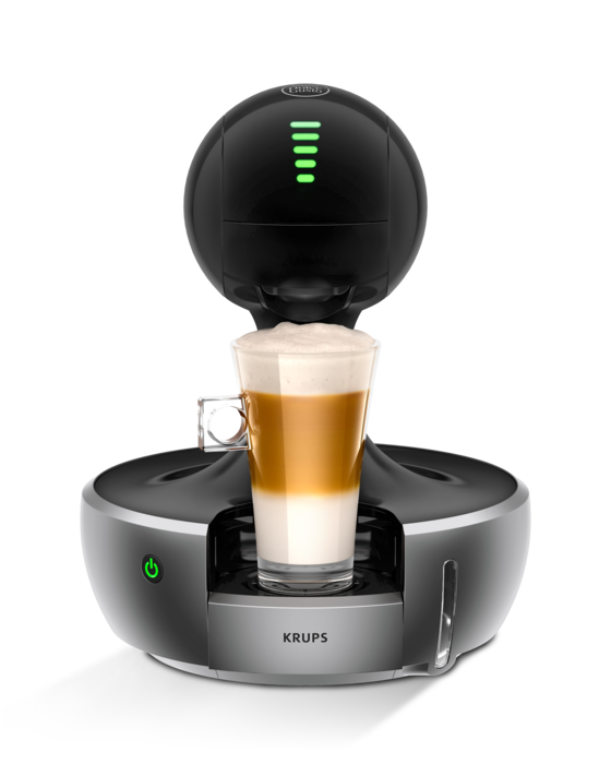 NESCAFÉ® DOLCE GUSTO® DROP AUTOMATIC COFFEE MACHINE DARK SILVER BY KRUPS®