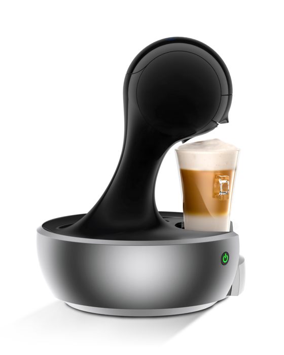 NESCAFÉ® DOLCE GUSTO® DROP AUTOMATIC COFFEE MACHINE DARK SILVER BY KRUPS®